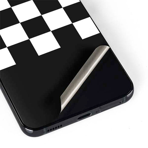 Checkerboard Split Galaxy S22 Skin
